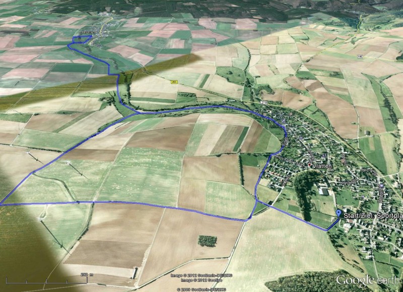 2. Bergfried-Lauf, GoogleEarth-Screenshot