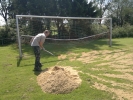 Sandmännchen auf dem Hergartener Sportplatz